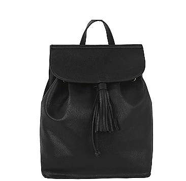 FASHION MODERN TASEEL LEATHER BACKPACK