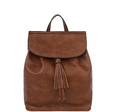 FASHION MODERN TASEEL LEATHER BACKPACK