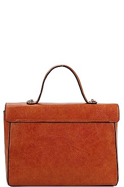 2IN1 DESIGNER MODERN SQUARE SATCHEL WITH MATCHING WALLET
