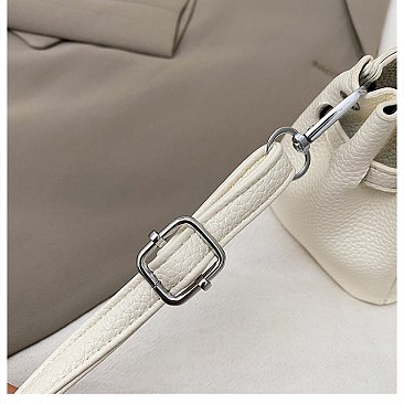 Small Size Bo-Tie Fashion Solid Color Satchel / Cross-Body