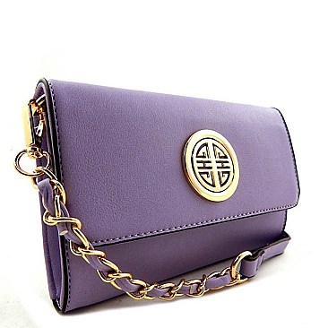 Multi Compartment Emblem CHAINED Cross Body