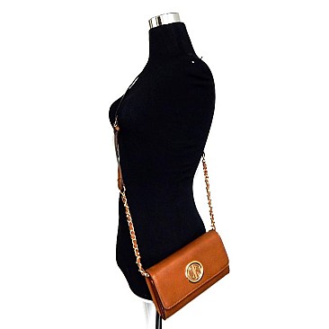 Multi Compartment Emblem CHAINED Cross Body