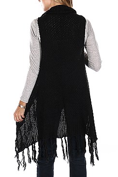 Pack of (6 Pieces) Stylish Fringe Cardigan