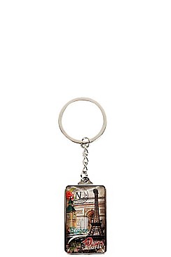 NICOLE LEE STYLISH PRINT KEY CHAIN