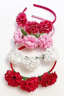 Pack of 12 Cute Flower Headband