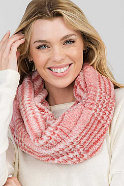 Pack of 12 Charming Assorted Color Fashion Infinity Scarf