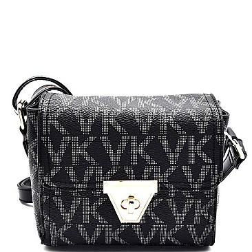 KV3742-LP Vera Klaire Logo Flap Cross Body