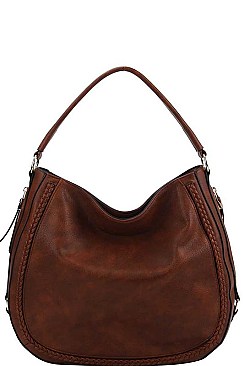 STYLISH TEXTURED PU LEATHER MODERN FASHION CHIC SHOULDER SATCHEL BAG JYL-0185-1