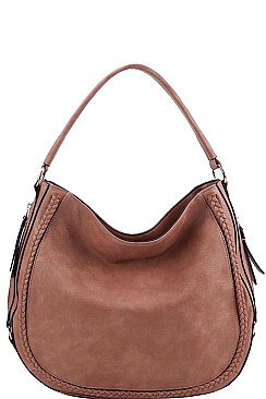 STYLISH TEXTURED PU LEATHER MODERN FASHION CHIC SHOULDER SATCHEL BAG JYL-0185-1