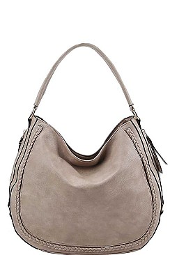 STYLISH TEXTURED PU LEATHER MODERN FASHION CHIC SHOULDER SATCHEL BAG JYL-0185-1