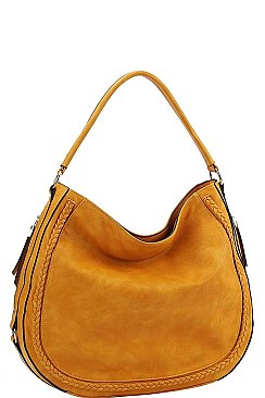 STYLISH TEXTURED PU LEATHER MODERN FASHION CHIC SHOULDER SATCHEL BAG JYL-0185-1