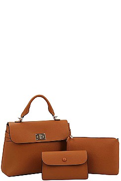 3IN1 STYLISH MODERN SATCHEL WITH LONG STRAP