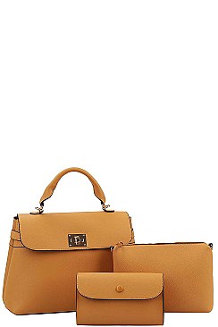 3IN1 STYLISH MODERN SATCHEL WITH LONG STRAP