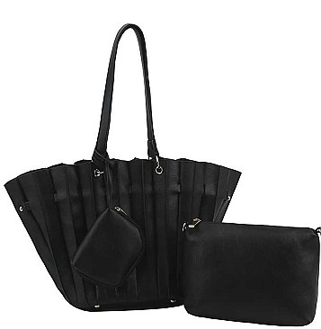 TRENDY 3 IN 1 MULTI FOLDED DESIGN TOTE BAG
