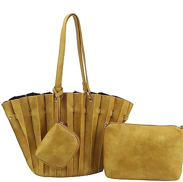 TRENDY 3 IN 1 MULTI FOLDED DESIGN TOTE BAG