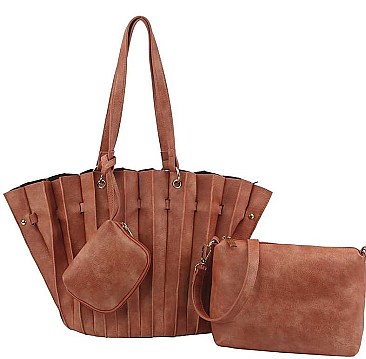 TRENDY 3 IN 1 MULTI FOLDED DESIGN TOTE BAG
