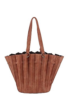 TRENDY 3 IN 1 MULTI FOLDED DESIGN TOTE BAG