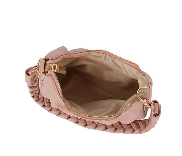 Fashion Braided Strap Hobo Shoulder Bag