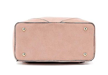 TRENDY PLAIN COLOR BACKPACK