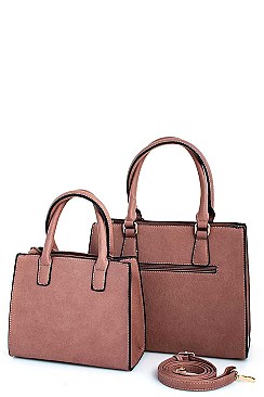2 IN 1 TOTE SET WITH TWO STRAPS