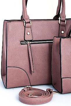 2 IN 1 TOTE SET WITH TWO STRAPS