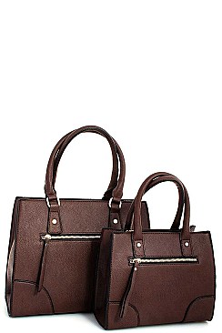 2 IN 1 TOTE SET WITH TWO STRAPS