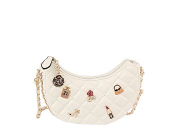 Quilted Lucky Charms Crossbody Hobo