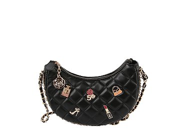 Quilted Lucky Charms Crossbody Hobo