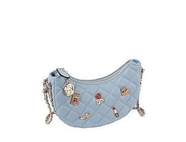 Quilted Lucky Charms Crossbody Hobo