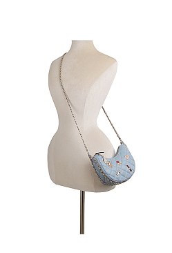 Quilted Lucky Charms Crossbody Hobo