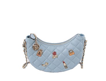 Quilted Lucky Charms Crossbody Hobo