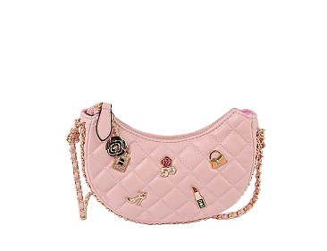 Quilted Lucky Charms Crossbody Hobo