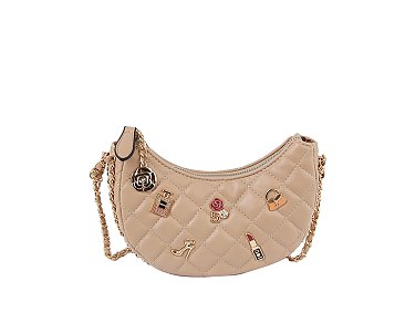 Quilted Lucky Charms Crossbody Hobo