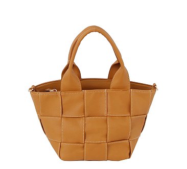 Fashion Woven Tote Satchel