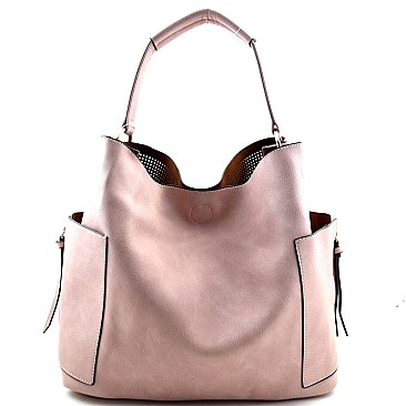 Fashionable Laser-cut 2 in 1 Pocket Hobo MH-LB105