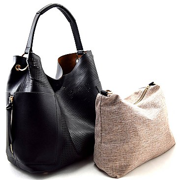 LB105-LP Laser-cut 2 in 1 Pocket Hobo