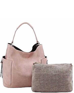 CLASSIC 2IN1 DESIGNER FASHION HOBO BAG SET JY-LBB-105