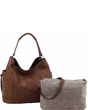 CLASSIC 2IN1 DESIGNER FASHION HOBO BAG SET JY-LBB-105