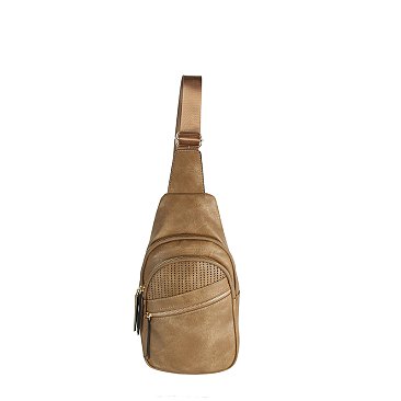 Laser Cut Printed Sling Bag