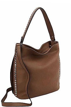 SIDE STUDDED HOBO BAG