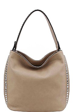 SIDE STUDDED HOBO BAG