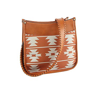 Aztec Pattern 2-in-1 Hobo Crossbody Bag