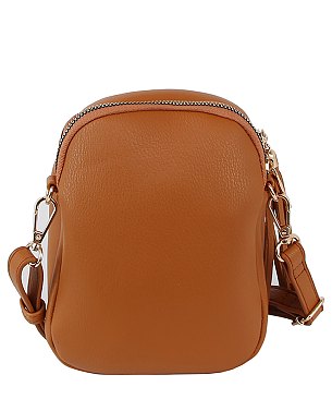 Fashion Tassel Zip Crossbody Bag