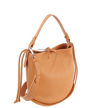 Fashion Drawstring Bucket Crossbody Bag