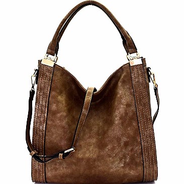Stitched Detail 2-Way Hobo MH-LDG001