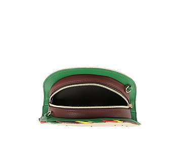 Studded Taco Clutch Crossbody Bag