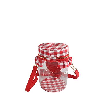 Berries Plaid Candy Jar Bag