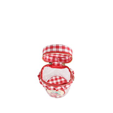 Berries Plaid Candy Jar Bag