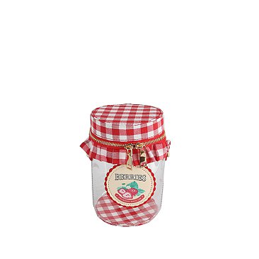 Berries Plaid Candy Jar Bag