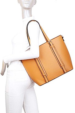 3 IN 1 STYLISH MODERN TOTE CROSSBODY AND CLUTCH SET